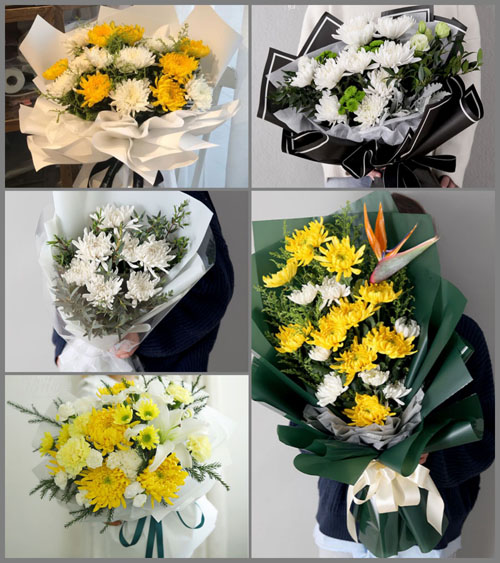 黑龙江哈尔滨双城区永胜乡白事花束代送